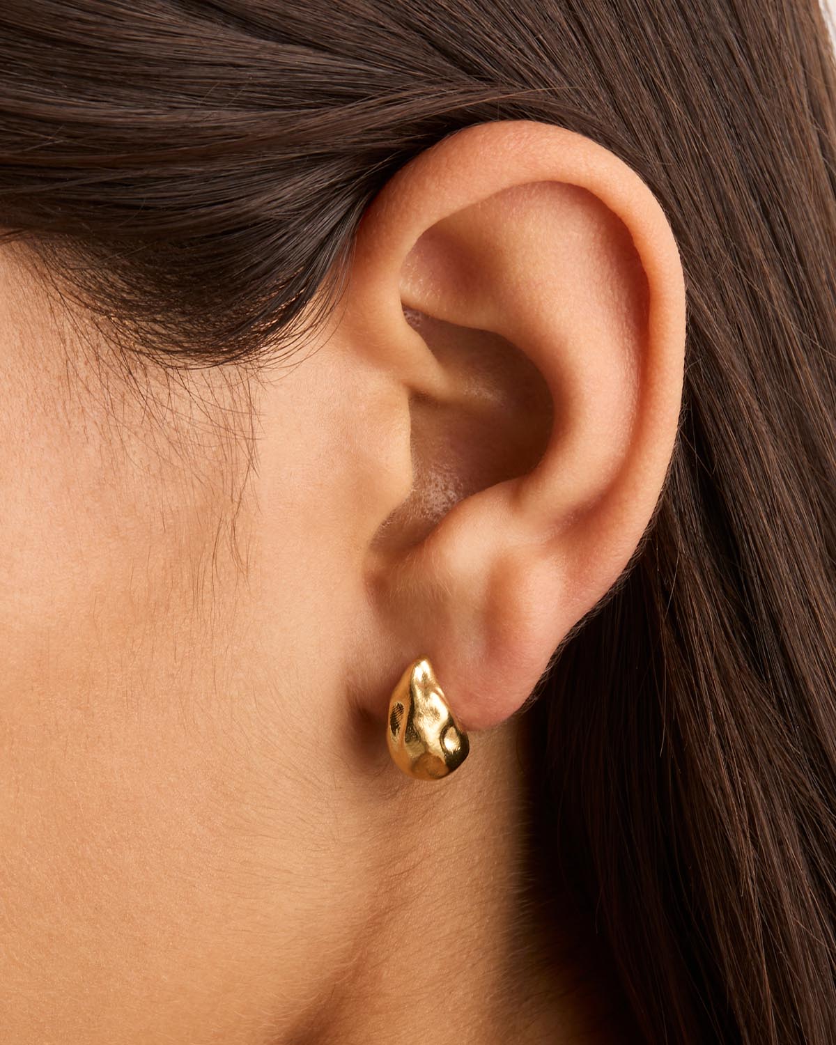 Tiny gentle pave diamond, heart earrings | stud earrings 0.51 ct. roun -  Olivacom