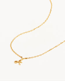 14k Solid Gold Love Letter Necklace – by charlotte