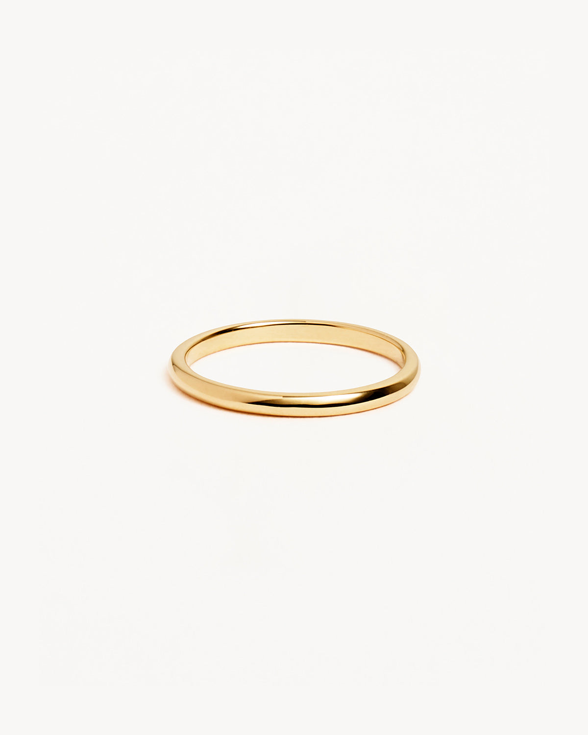 14K Solid Gold Eternal Simple Thin Stacking Band Ring Daily Essentials –  Doviana