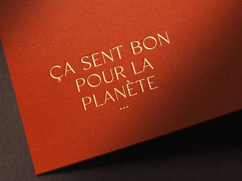 Carte "ça sent bon pour la planète"