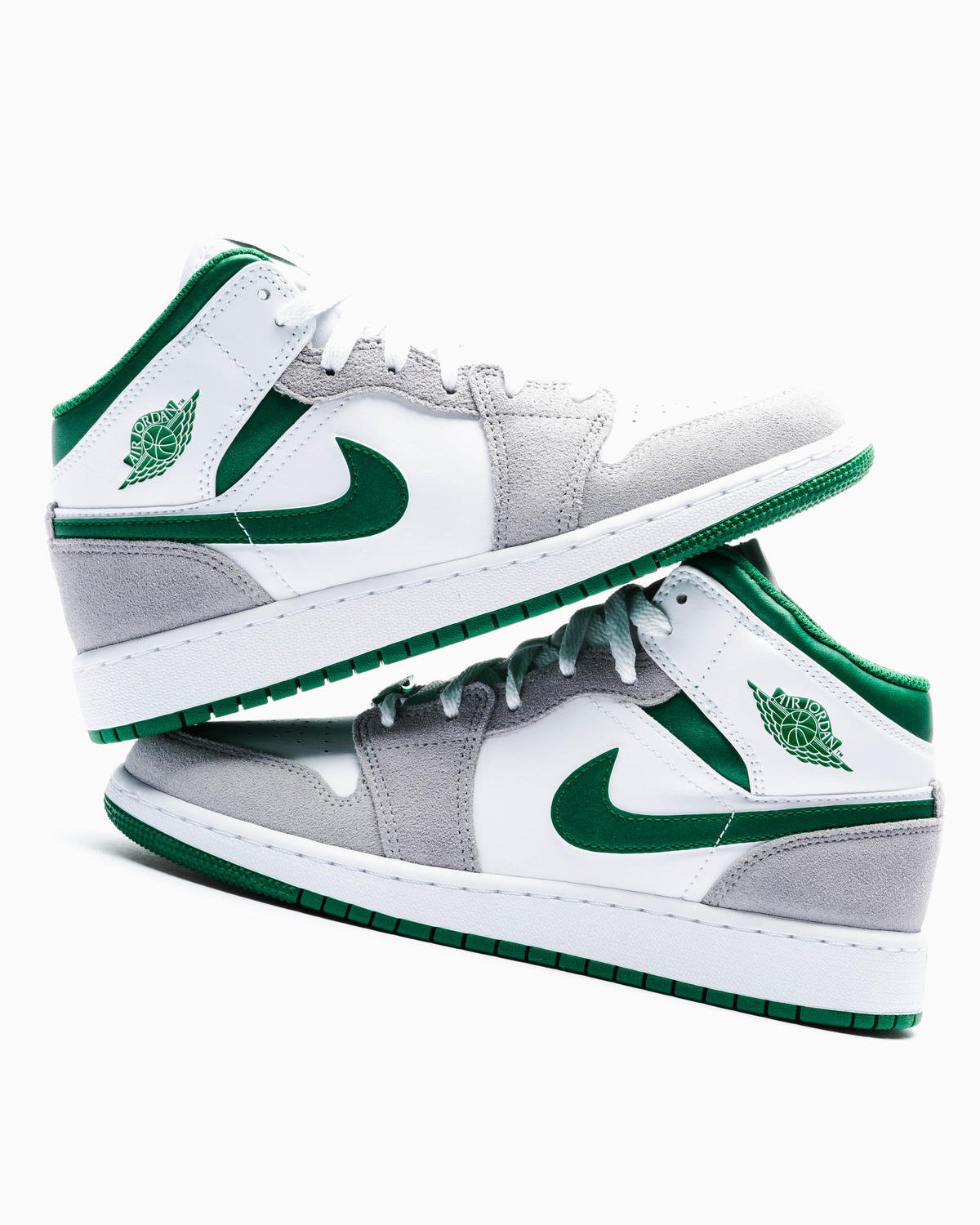 nike air jordan grey and green