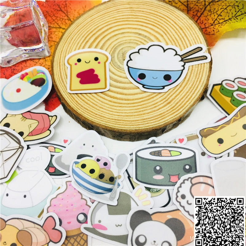 kawaii cuisine stickers e girl aesthetic