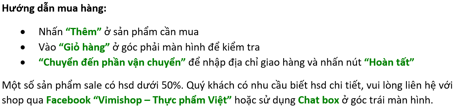 Đặt hàng dễ dàng tại Vimishop chỉ với 3 bước