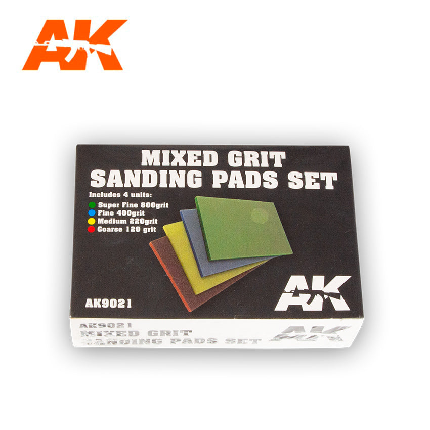 AK Interactive Mixed Grit Sanding Pads Set