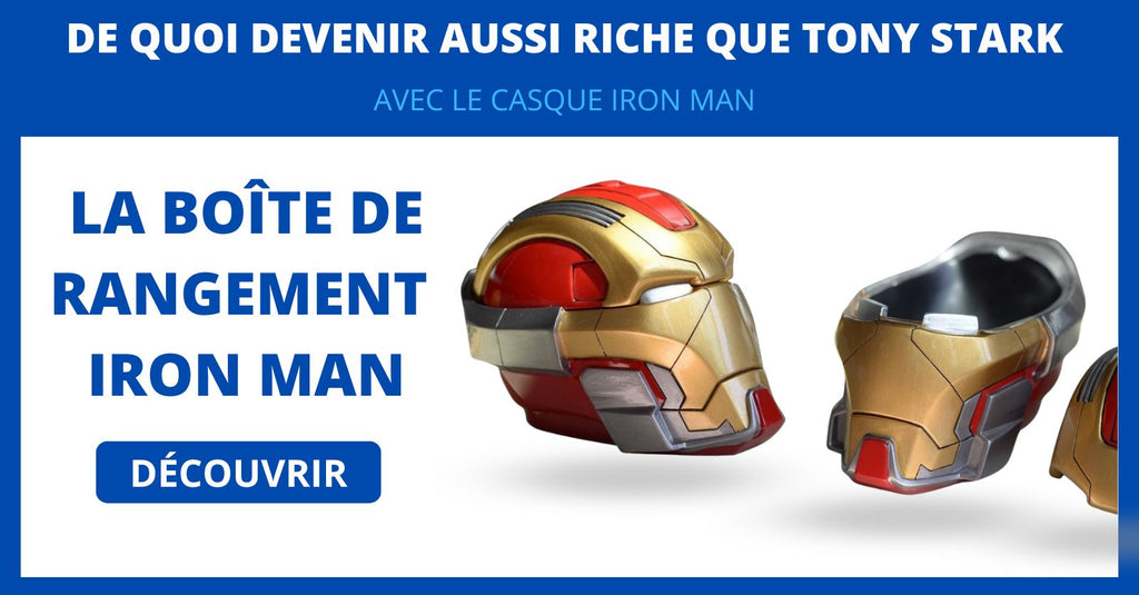 tirelire casque iron man