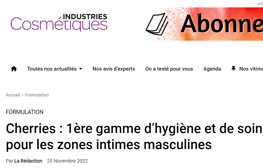 industries cosmétiques