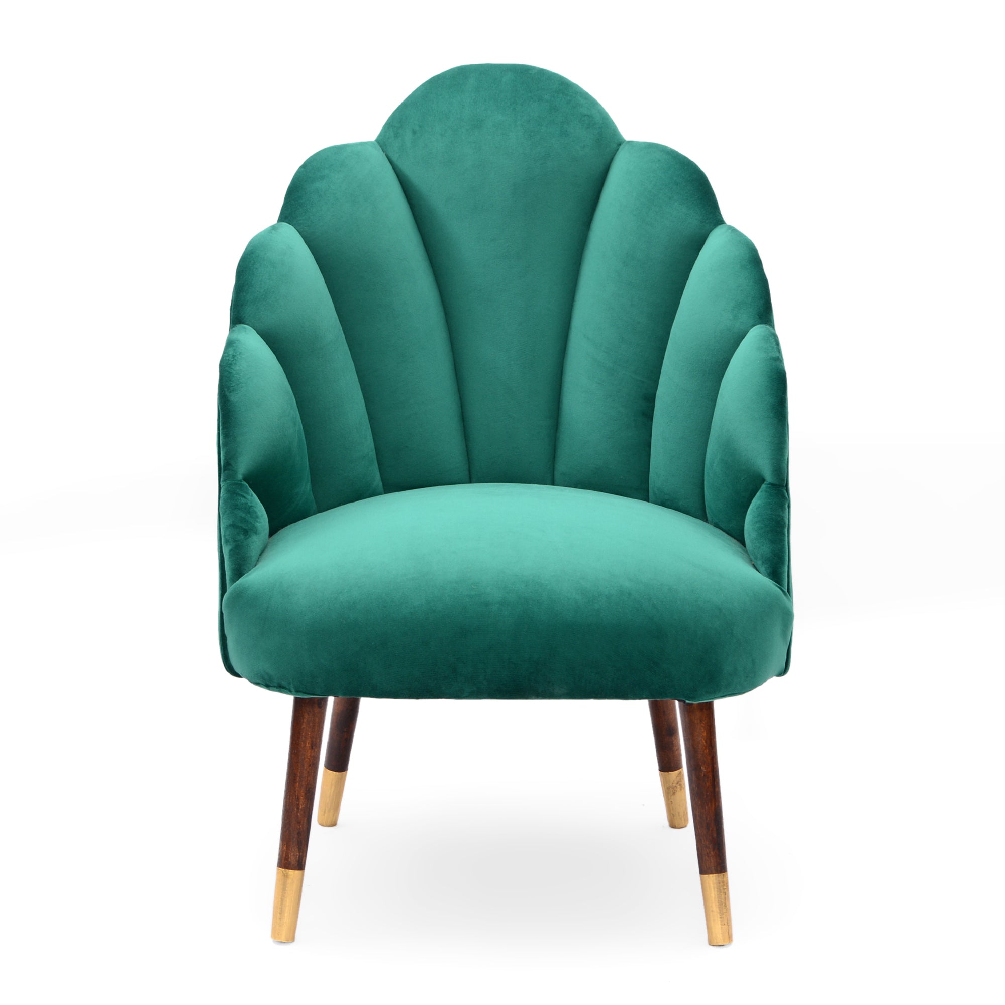 peacock velvet chair