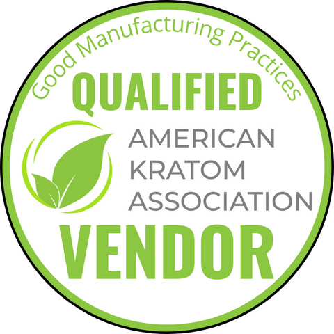 American Kratom Association Good Manufacturing Practices (GMP) Qualified Vendor Seal
