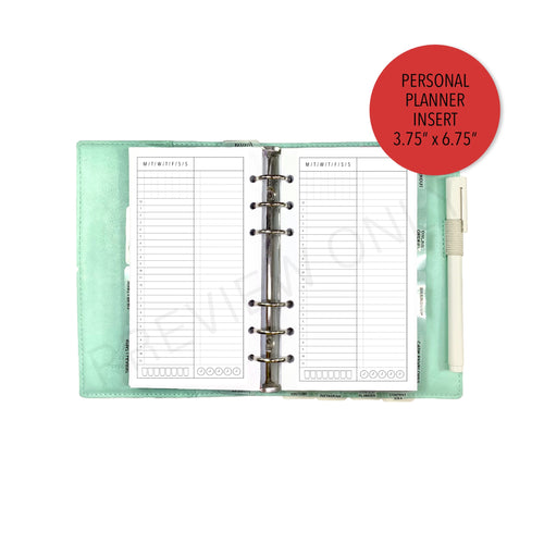 A5 2 Per Page Daily Planner Inserts Printable Download - Letter / A4 / –  MarianeCresp