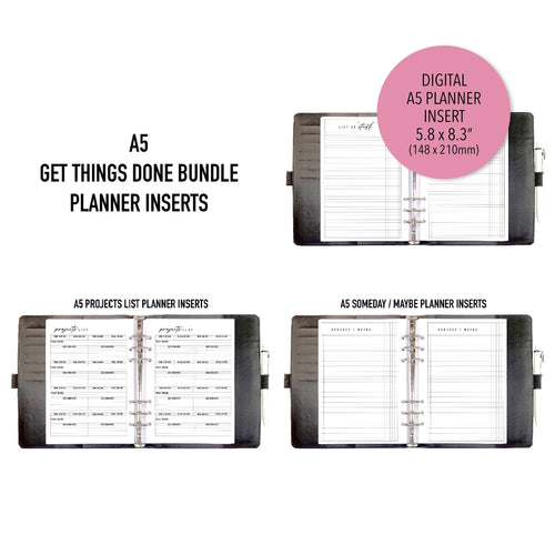 VERSION 2 A5 Well-Being Planner Inserts Printable Download