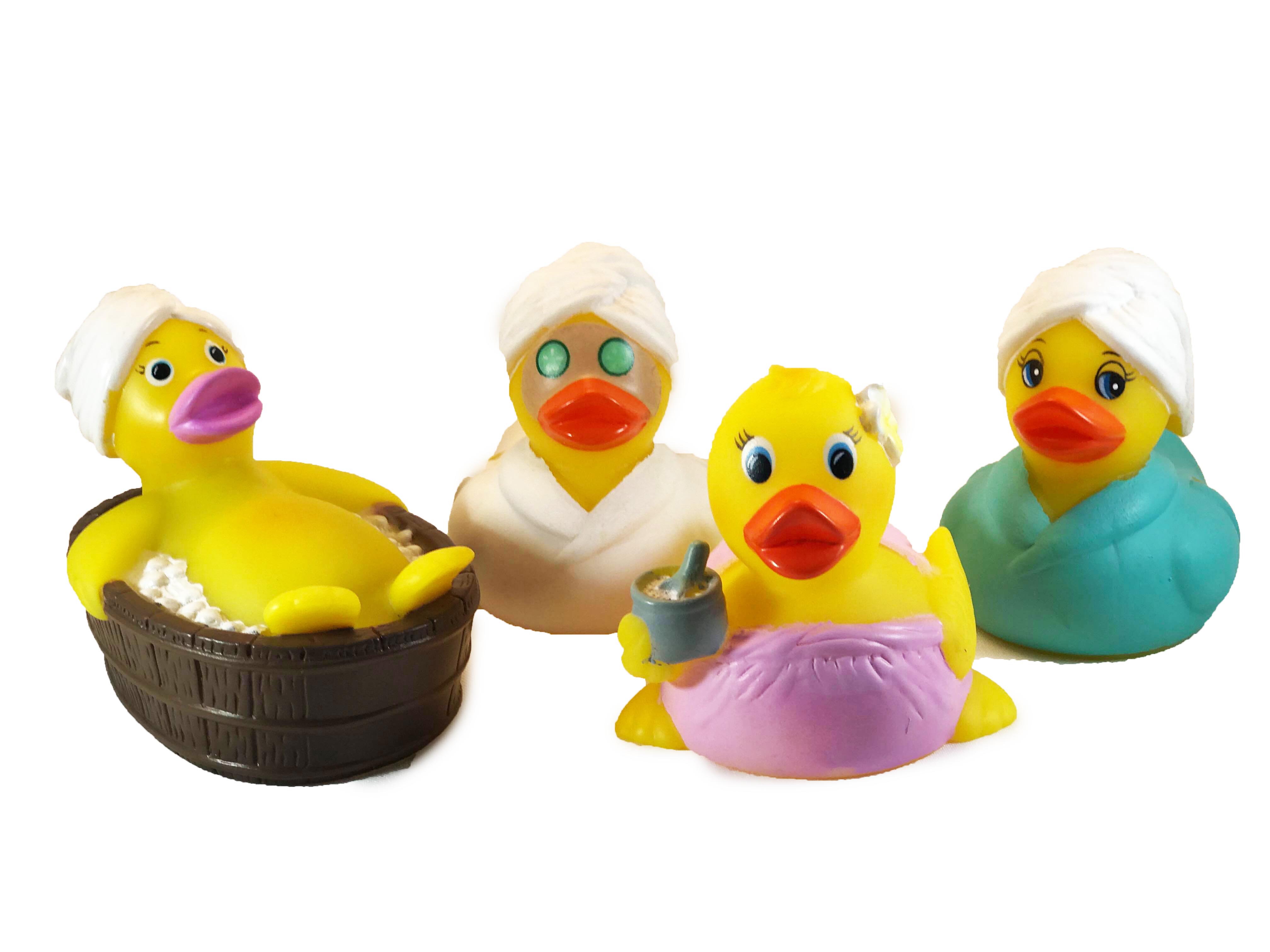 4 rubber ducks