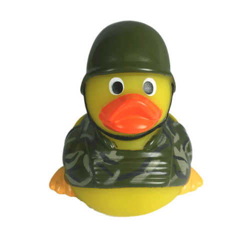 camouflage rubber duck