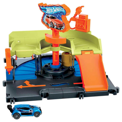  Hot Wheels Pack de 10 vehículos, coches de juguete + accesorios  de constructor de pistas para Pistas de Coches Acelerador de Loop :  Juguetes y Juegos