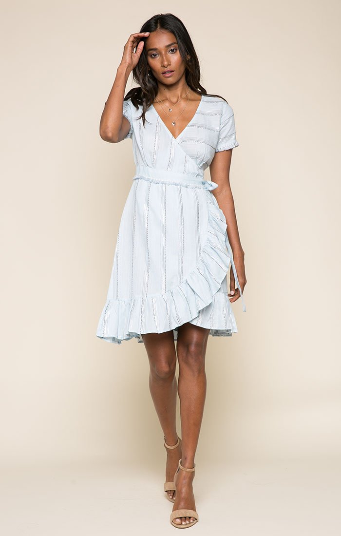 Short Blue Wrap Dress Online Sales, UP ...