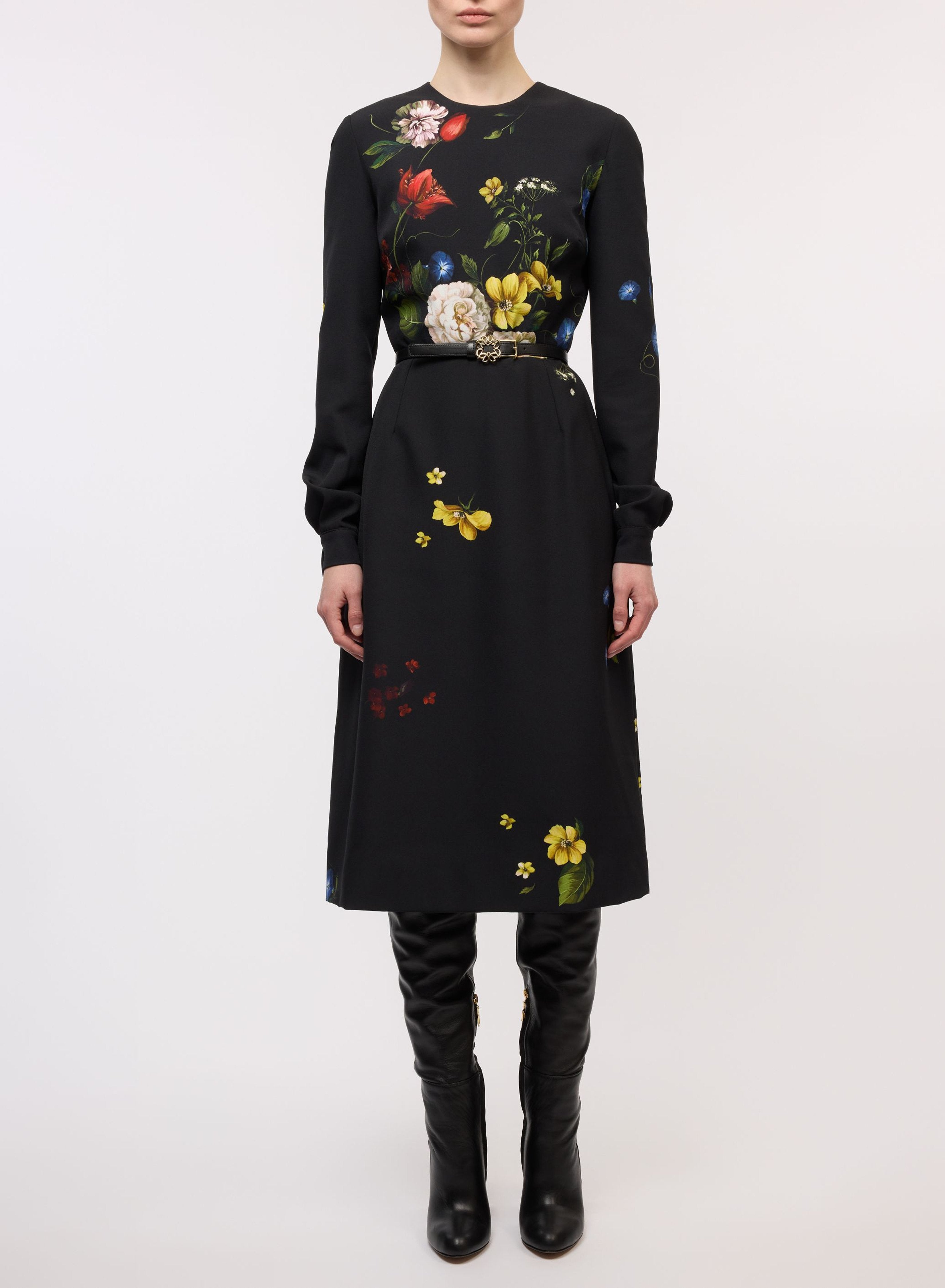 Flower Print Midi Dress – Elie Saab US