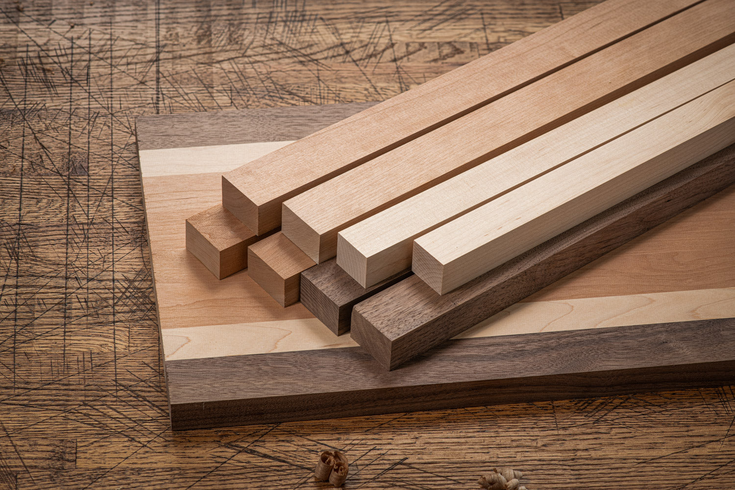 Classic Cutting Board Kit - Maple, Cherry & Walnut - Woodworkers