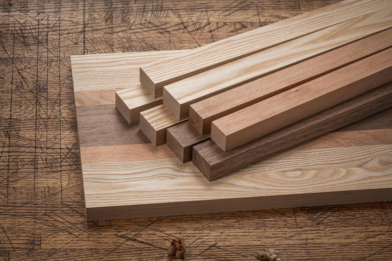 Classic Cutting Board Kit - Maple, Cherry & Walnut - Woodworkers