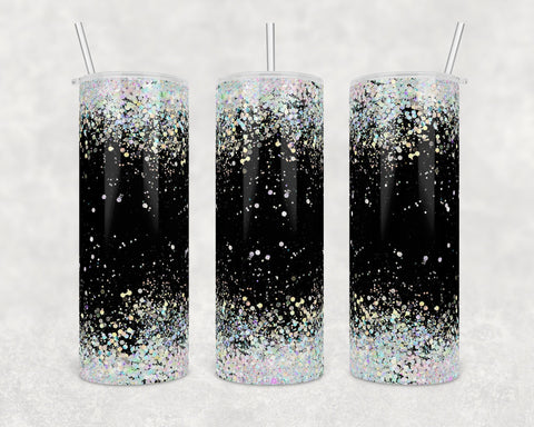 She is Clothed in Strength Glitter Effect 20 oz Skinny Tumbler