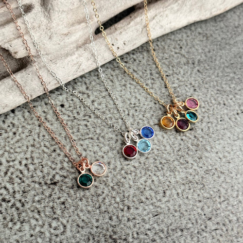 1pc Flower Necklace With Birthstone - Birth Flower Pendant Necklace, A  Charming And Personalized Gift For Mom Or Grandma Celebrate Each Moment:  Birth Flower Pendant Necklace With Birthstone - Charm Necklace, The