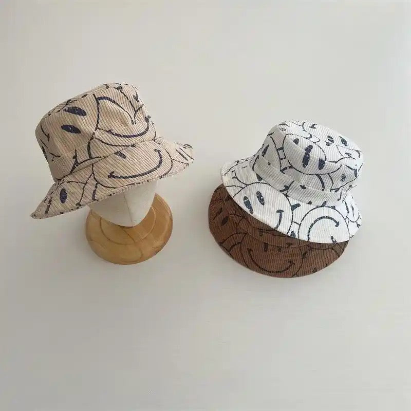 Toddler Tan Smiley Bucket Hat