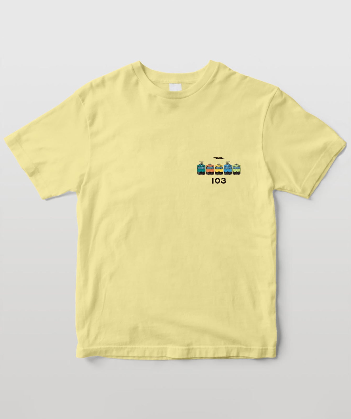 電車の顔図鑑tシャツ 国鉄型103系電車5色 Typeb T Od