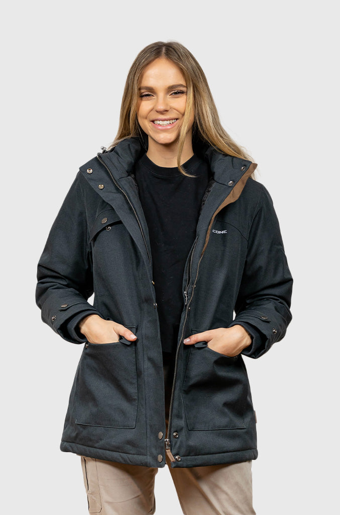 Chaqueta Impermeable 3M Expedition Black (Mujer) Falcone Wear