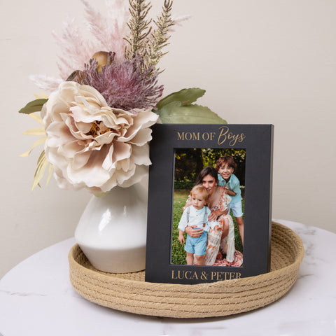 mom of boys mothers day picture frame