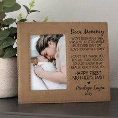dear mom first mothers day picture frame gift