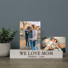 we love mom mothers day photo bar gift