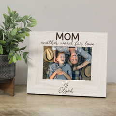 mom another word for love mothers day frame