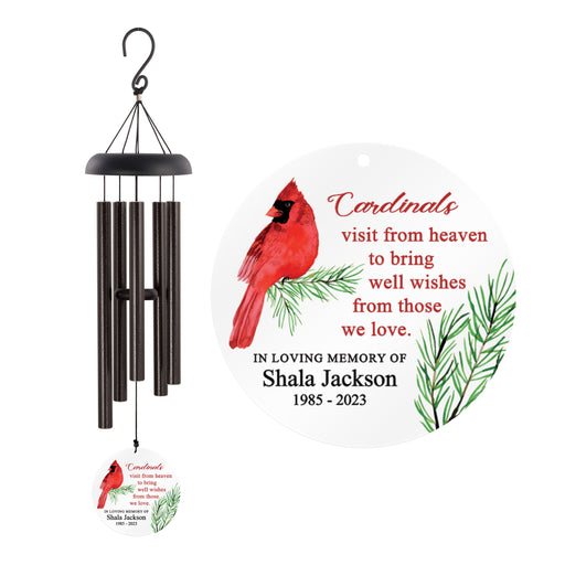 27 inch Cardinals Appear when Angels Are Near Windchime