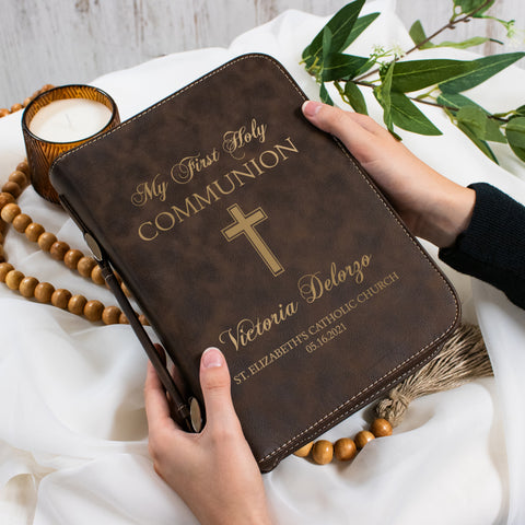 my first communion bible cover gift idea for her