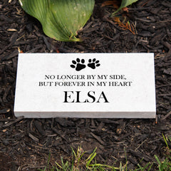 dog forever in our hearts grave stone for garden