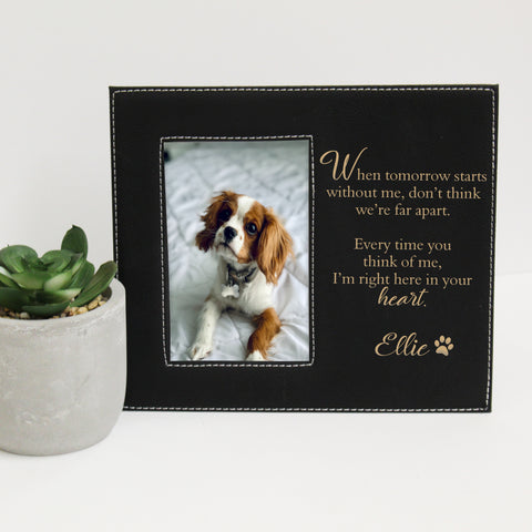dog memorial picture frame
