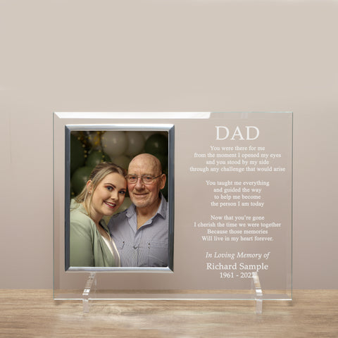 father memorial poem picture frame gift