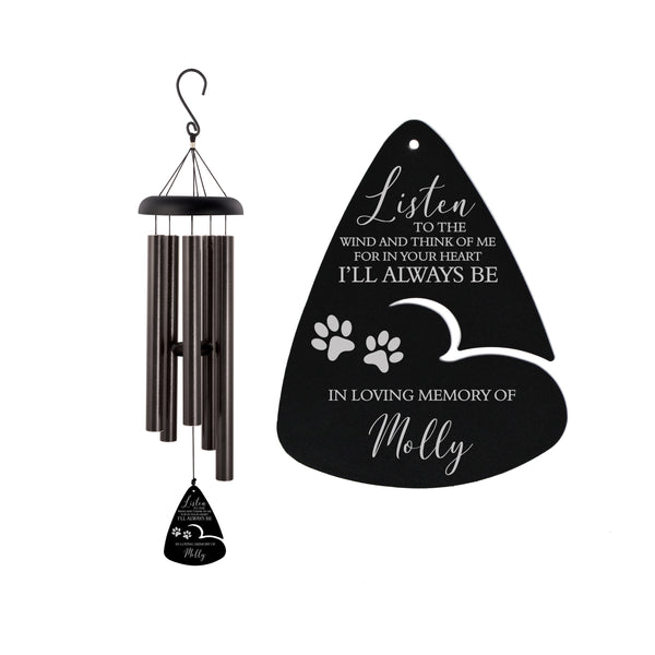 dog memorial wind chime gift 