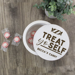 treat yourself candy dish for christmas