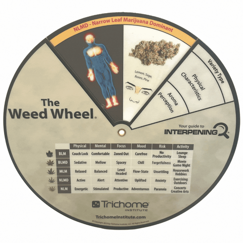 Weed Wheel Interpening Cannabis Education Strain Tool