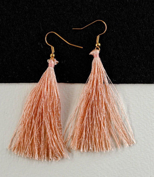 Exknl Wood Beads Tassel Drop Earrings Women Ethnic Long Big Party Fringed  Vintage Hanging Earrings Fashion Jewelry Accessories