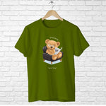 Studious Teddy Bear, Men's Half Sleeve Tshirt - FHMax.com