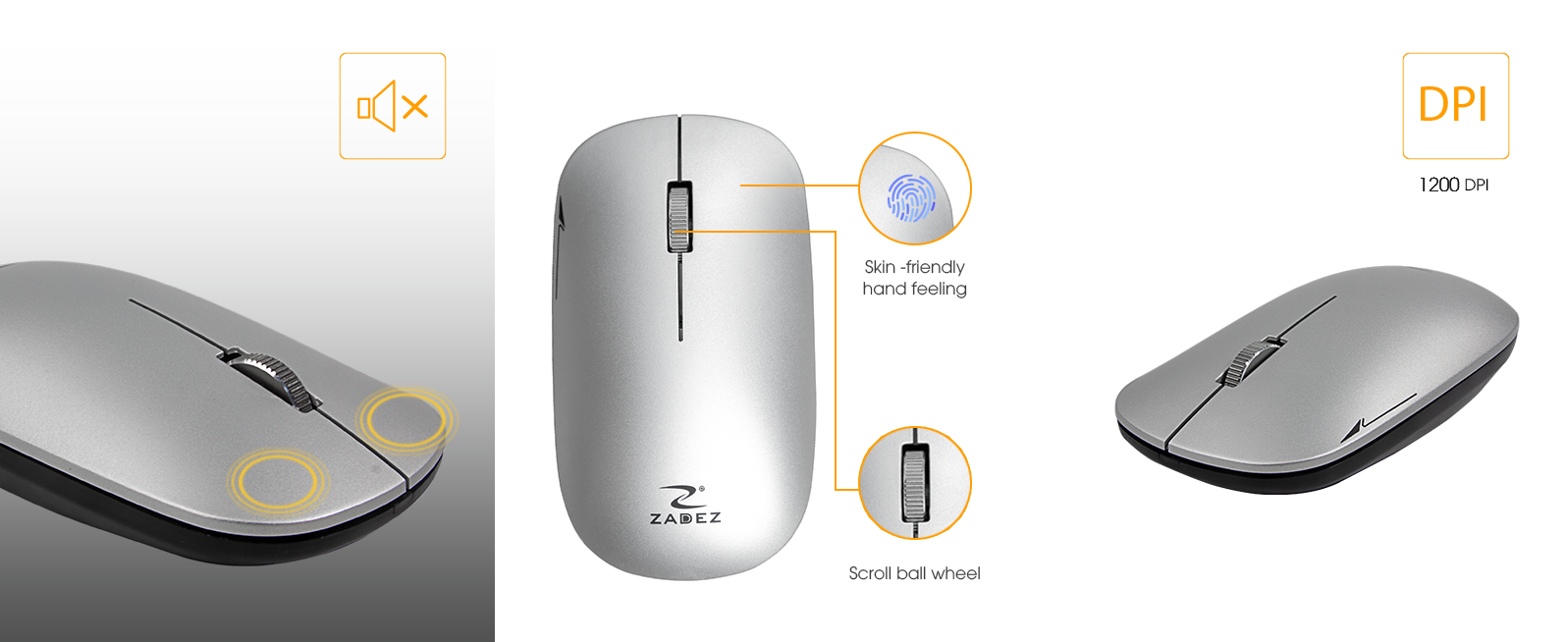 combo keyboard and mouse ZADEZ wireless slim mouse and wireless keyboard usa 