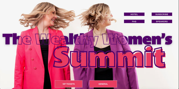 the wealthy women's summit website screenshot