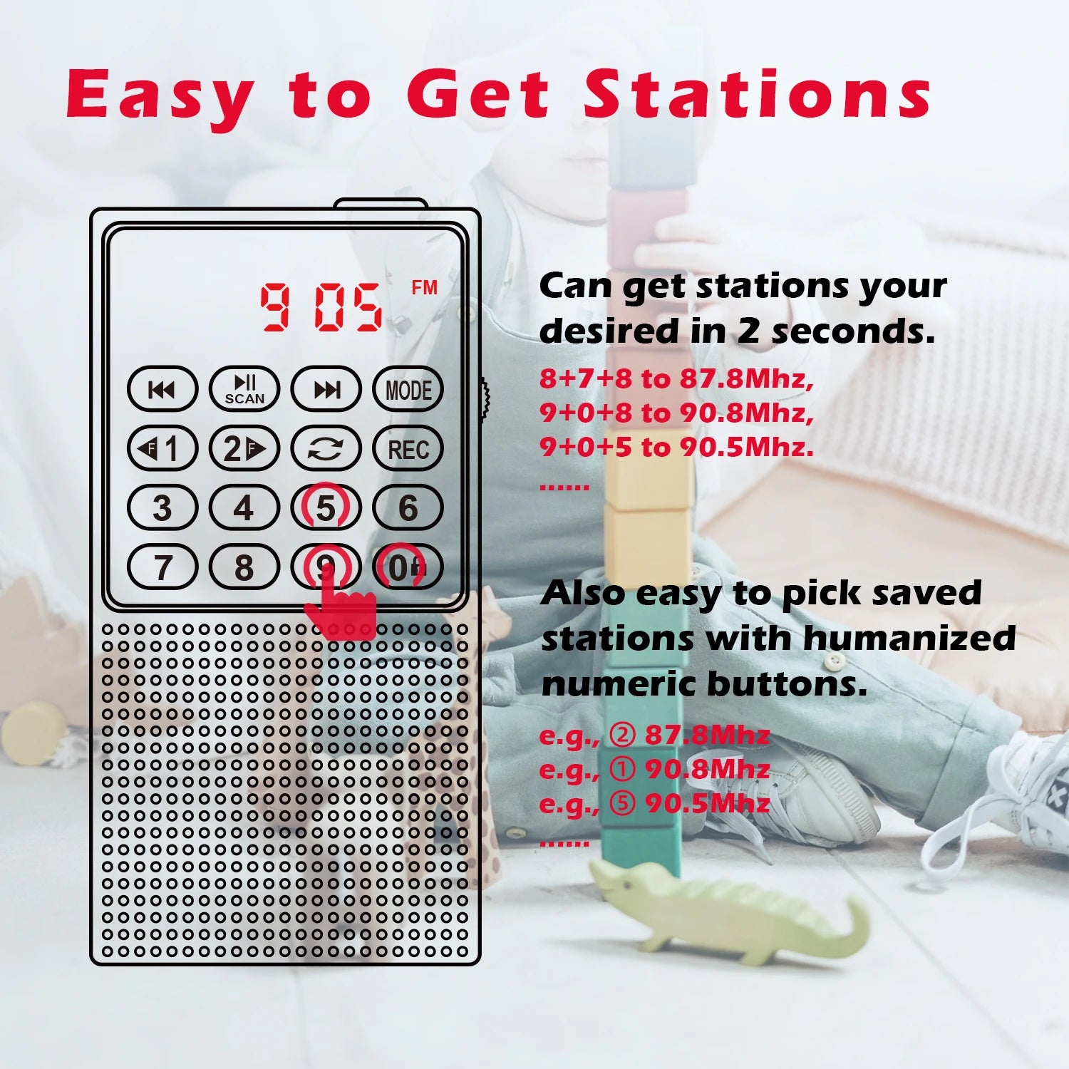 Portabilité de la Mini Radio