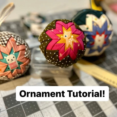 Fussy Cut Fabric Ornaments