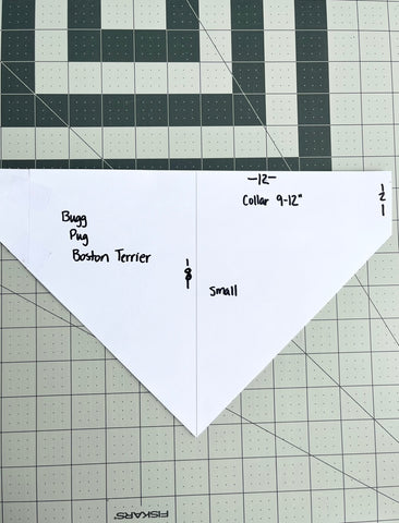 Paper dog bandana template