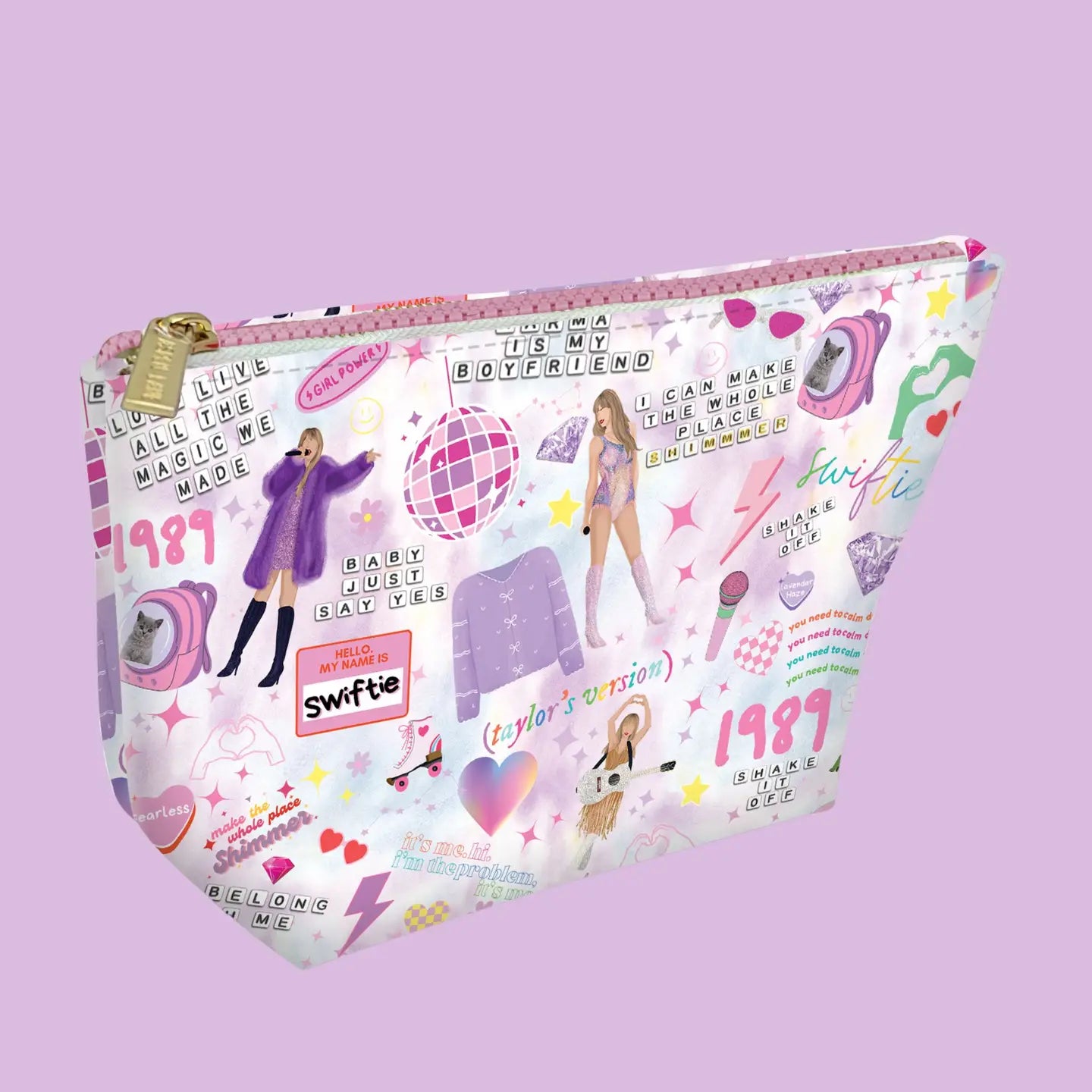 Swiftie Taylor Swift Mosaic Magic Cosmetic Pouch Bag