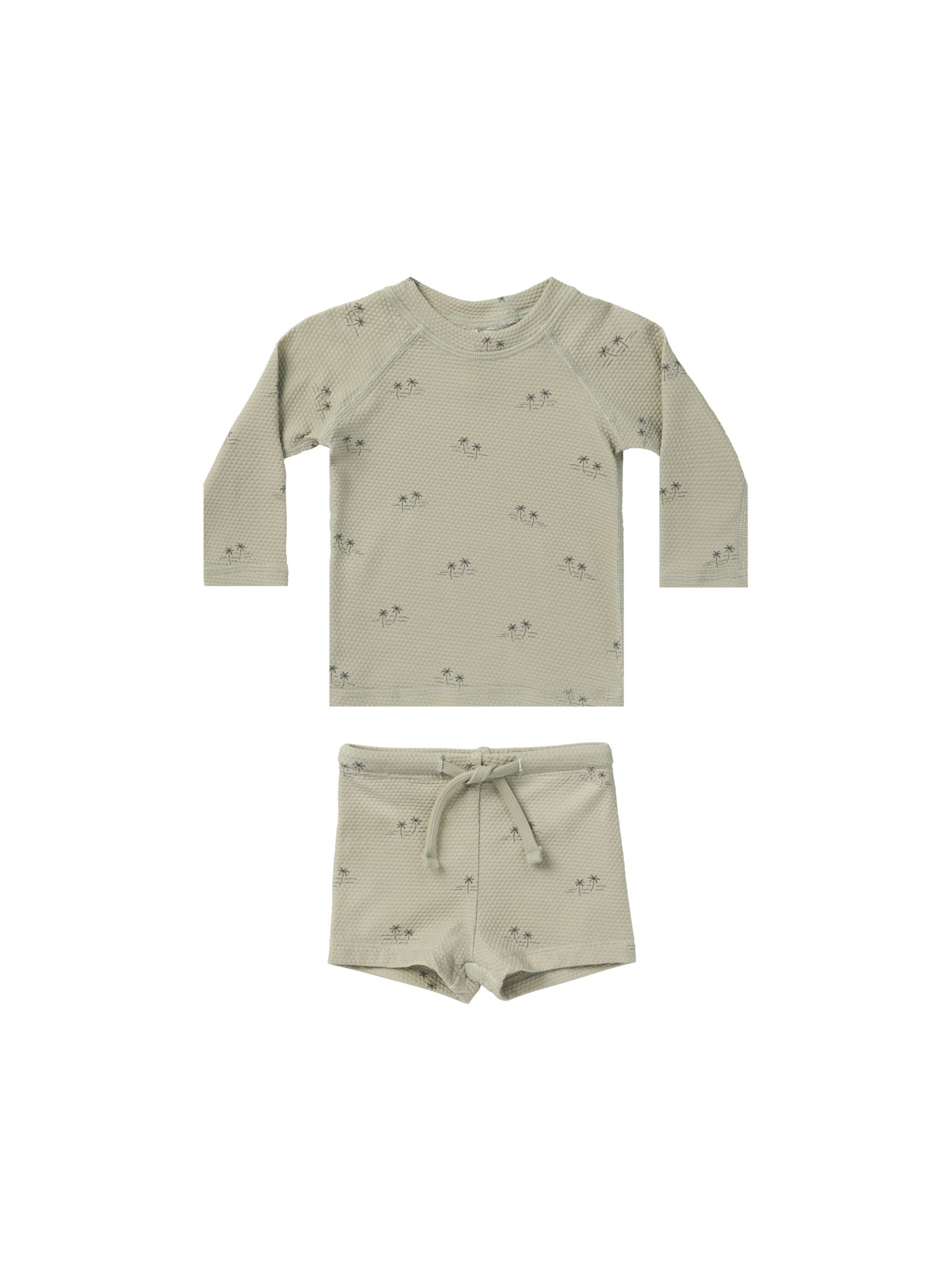 Finn Rashguard + Short Set || Palm Trees