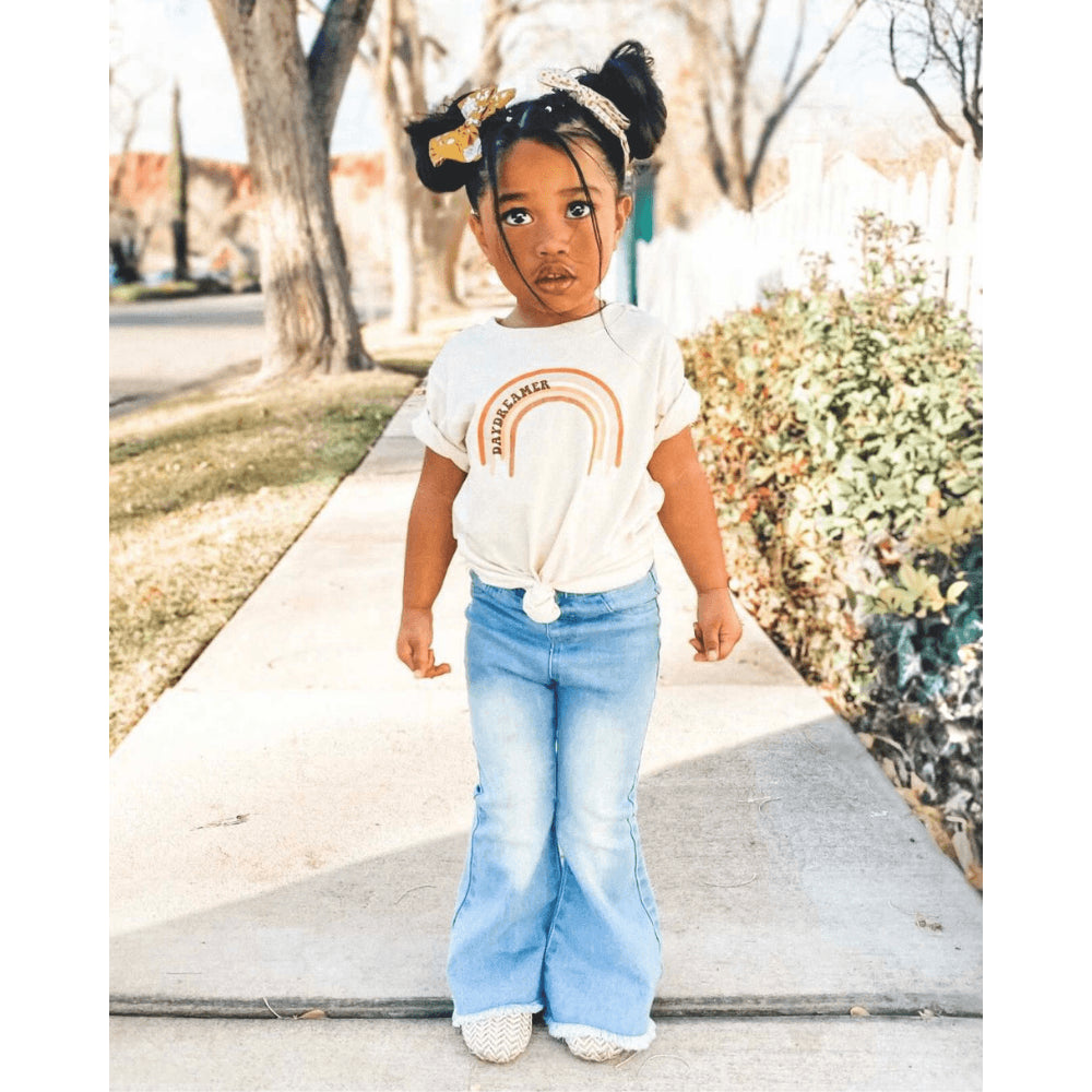 Lina Pleated Velour Bell Bottoms - Lollipop Pink