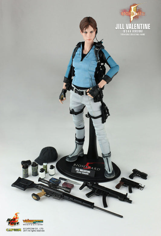 Resident Evil 5 Hot Toys Video Game Masterpiece Figura coleccionable a  escala 1/6, traje de batalla de Jill Valentine