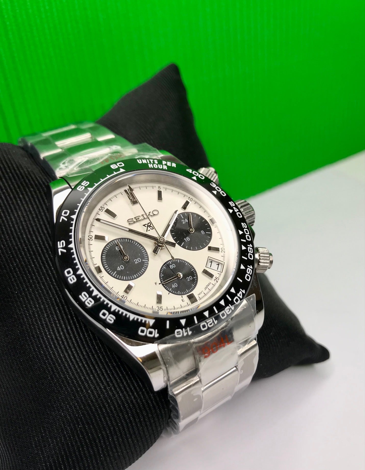 Daytona Seiko VK63 Chronograph Mens Mechaquartz Homage Watch – BuildClub  Watches